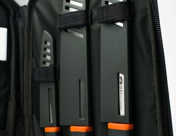 GSI Outdoors Santoku Set, Santoku-kniv, 15,2 cm, Rustfritt stål, 7 stykker