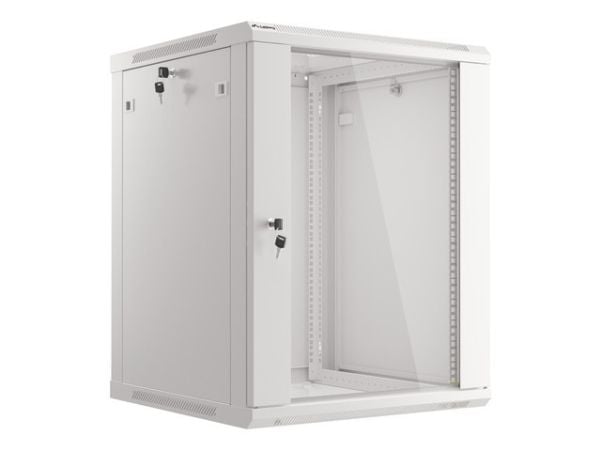 Lanberg - Rack skap - veggmonterbar - grå, RAL 7035 - 15U - 19"