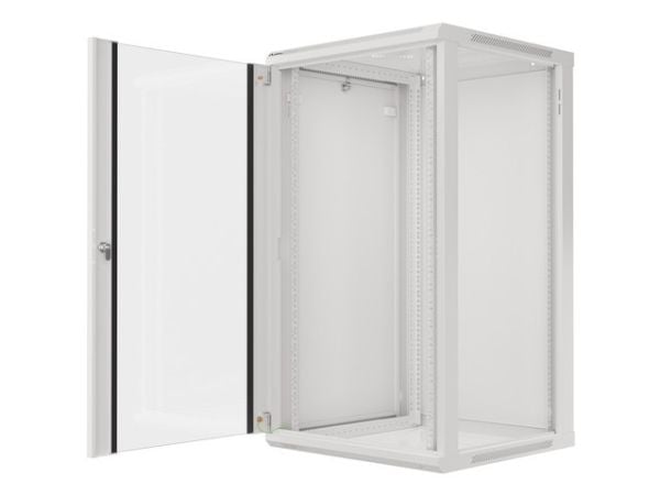 Lanberg - Rack skap - veggmonterbar - grå, RAL 7035 - 22U - 19"