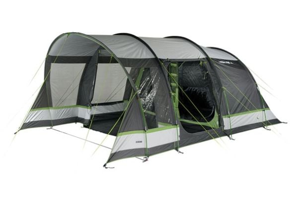 High Peak Garda 4.0, Camping, Hard ramme, Tunell Telt, 4 person(er), 14,7 kg, Grønn, Grå, Lysegrå