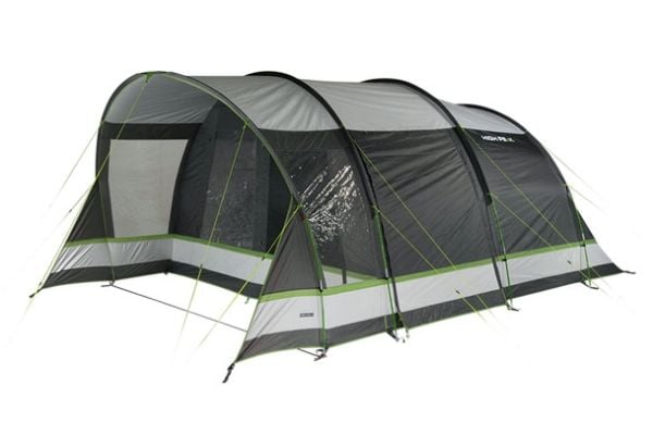 High Peak Garda 4.0, Camping, Hard ramme, Tunell Telt, 4 person(er), 14,7 kg, Grønn, Grå, Lysegrå