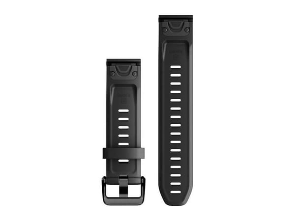 Garmin QuickFit 20 - Klokkestropp for sportsur - silikon - 125 - 220 mm - svart - for Approach S60; D2; Descent Mk2S; Instinct 2, 2S; MARQ Adventur...