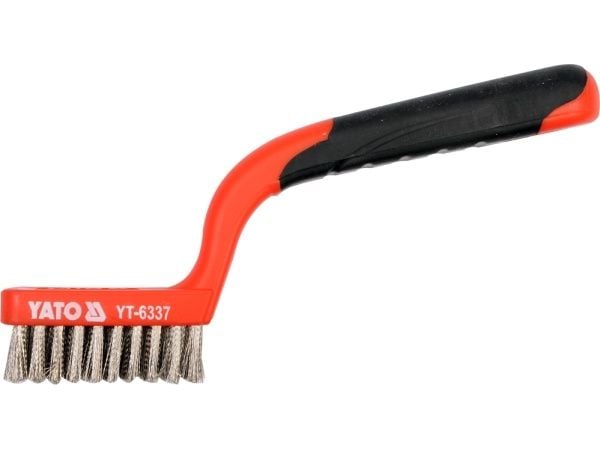YATO stålbørste 3-rad plastgrep 6337