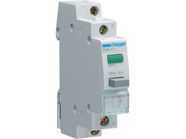 Hager SVN411, IP20, -20 - 50 °C, -40 - 80 °C, 17,5 mm, 83 mm