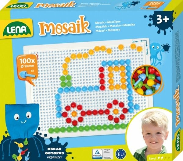 Lena Mosaik SM35623, 3 år, Gutt/Jente, Førskole, Flerfarget, 100 stykker, Tsjekkisk Republikk