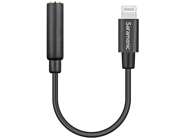 Goobay 66805, 1 m, Lightning, 3.5mm, Hankjønn, Hankjønn, Svart