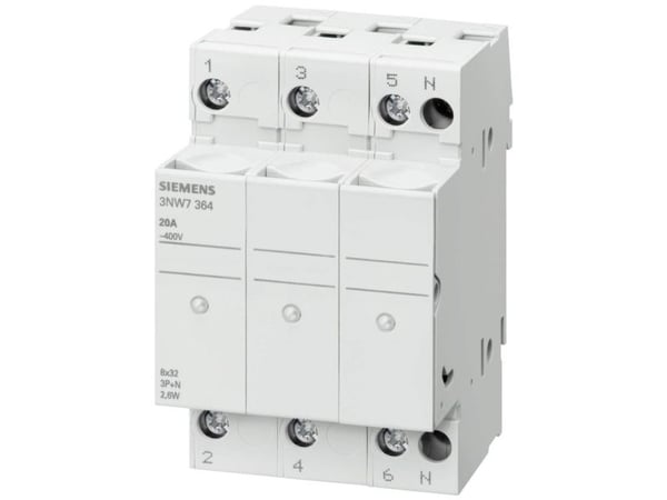 Siemens 3NW7334 3NW7334 Cylindersikringskontakt 20 A 400 V/AC 1 stk 1 stk