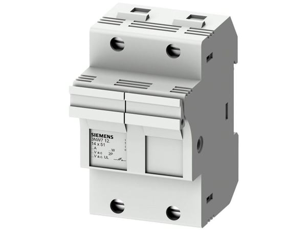 Siemens Einbausicherungssockel mit Signalmelder Gr. 14x51mm 50A 2pol. 3NW7122, IP20, 1 styck, 222,4 g, 98 mm, 85 mm, 58 mm