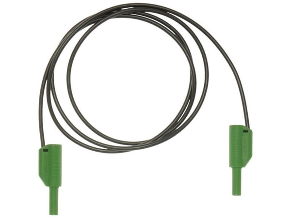 Metrel A 1341 Turvatestausjohto [Banaanipistoke 4 mm - Banaanipistoke 4 mm] 1,50 m Musta, vihreä 1 kpl 1 kpl