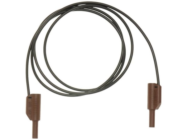 Metrel A 1342 Turvatestausjohto [banaanipistoke 4 mm - banaanipistoke 4 mm] 1,50 m Musta, ruskea 1 kpl 1 kpl