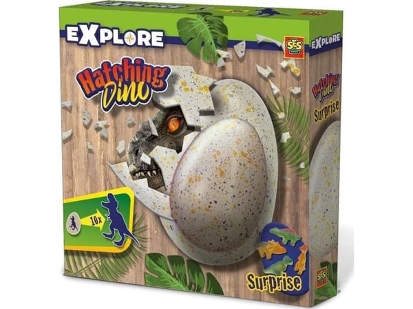SES Creative Hatching dino, egg, biologi, 4 år, flerfarget