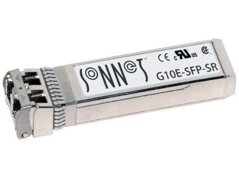 Sonnet G10E-SFP-SR, 10000 Mbit/s, SFP+, SR, MSA, 0 - 70 °C, -40 - 85 °C