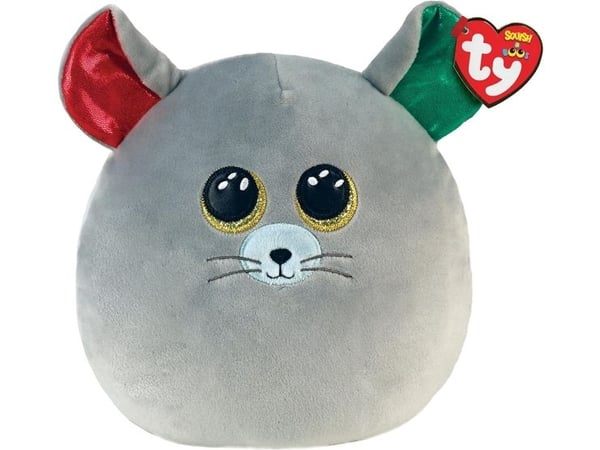 TY Squish-a-Boos Chipper grå mus 22 cm