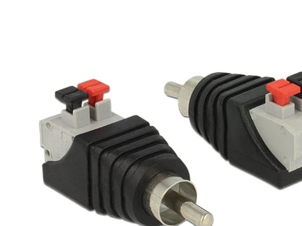 Delock - Audioadapter - 2-pins terminalblokk hann til RCA hann