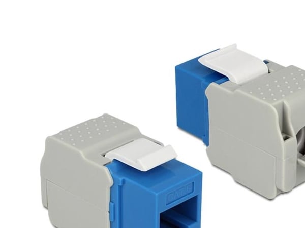 Delock - Modulinnlegg - CAT 6 - UTP - RJ-45 - blå