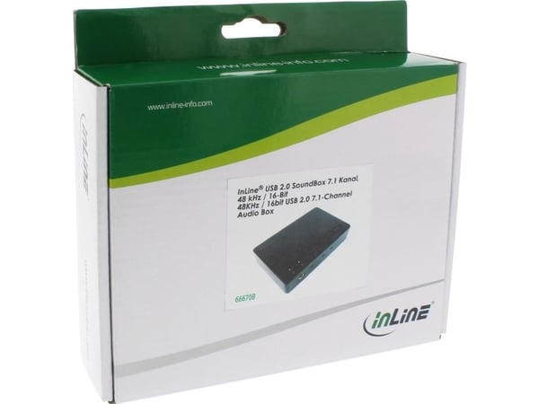 InLine 66670B, 191 g, Mini-USB, 175 mm, 170 mm, 40 mm, 1000 cm ³