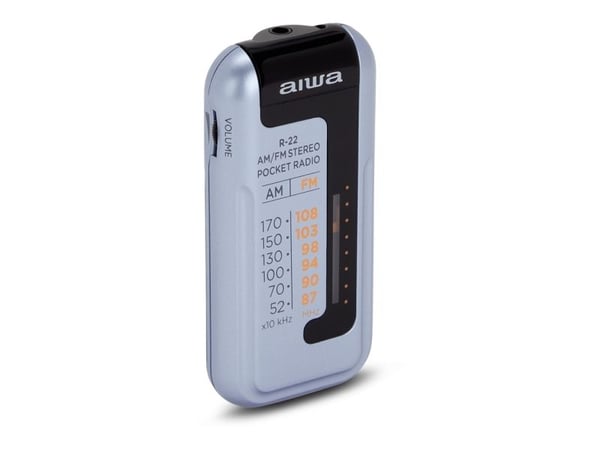 Aiwa R-22SL, Bærbar, Analog, AM, FM, 87 - 108 MHz, 52 - 170 kHz, 3,5 mm