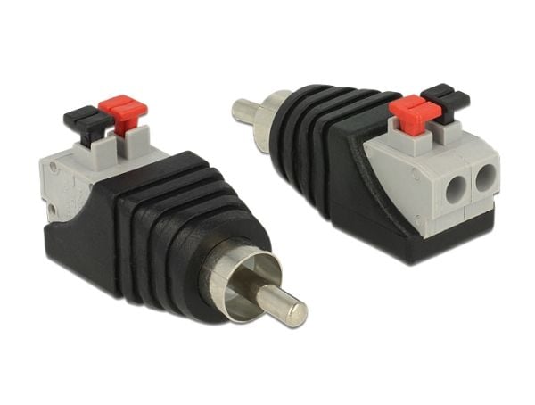 Delock - Audioadapter - 2-pins terminalblokk hann til RCA hann