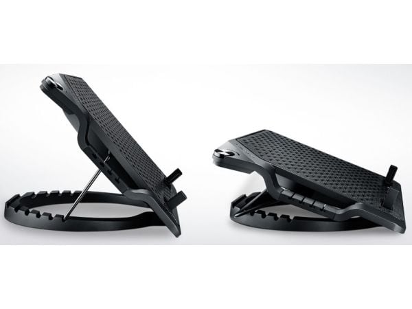 Cooler Master Notepal ERGOSTAND III - Notebookstativ - med 4-porters USB-hub, kjølevifte - 230 mm - svart