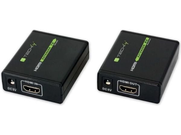 Techly IDATA EXT-E70, 1920 x 1080 pikseliä, AV-lähetin ja -vastaanotin, 60 m, 3D, Musta, HDCP