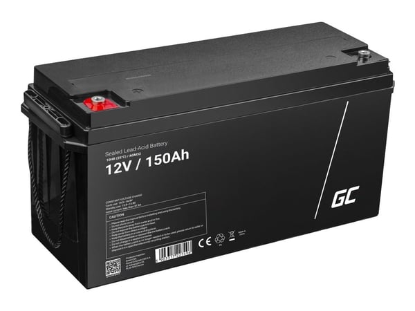 Green Cell AGM - Batteri - blysyre - 150 Ah - svart