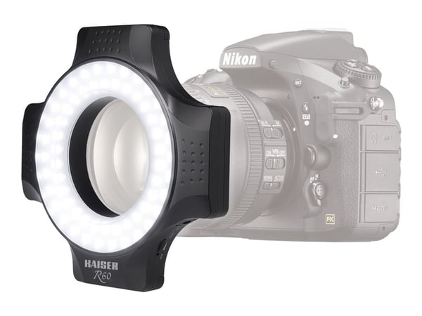Kaiser R60 Ring Light - Lys på kamera - 1 hoder x 60 lampe - LED - DC