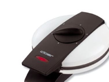 Cloer Waffle Iron 1621, 5 vohveli(a), Sydän (muoto), Musta, Harmaa, Valkoinen, 0,89 m, 930 W, 230 V