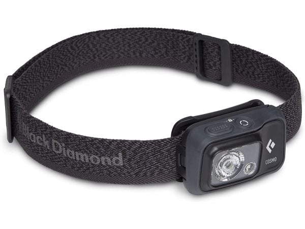 Black Diamond Cosmo 350, pannbandsficklampa, Graphite, 1,1 m, IPX8, 350 lm, 10 m