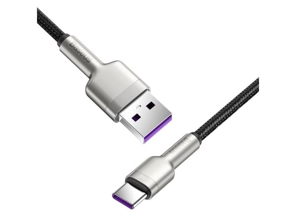 Baseus Cafule, 0,25 m, USB A, USB C, USB 2.0, 480 Mbit/s, Musta