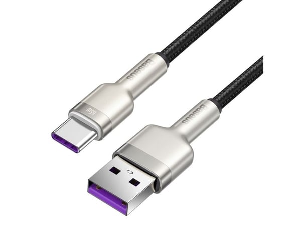 Baseus Cafule, 0,25 m, USB A, USB C, USB 2.0, 480 Mbit/s, Musta