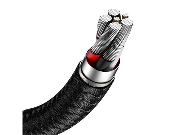 Baseus Cafule, 0,25 m, USB A, USB C, USB 2.0, 480 Mbit/s, Musta