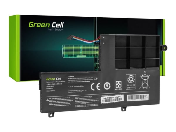 Green Cell - Batteri til bærbar PC (tilsvarer: Lenovo L14L2P21, Lenovo L14M2P21) - litiumpolymer - 2-cellers - 3150 mAh - svart - for Lenovo Yoga 5...