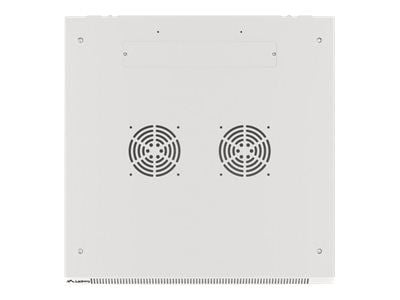 Lanberg WF01 64/66 V2 Series WF01-6609-00S - Skap - veggmonterbar - grå, RAL 7035 - 9U - 19"