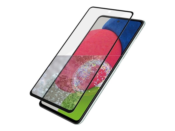PanzerGlass™ | Case-Friendly - Skærmbeskytter for mobiltelefon - Edge-to-Edge passform - rammefarve sort | Samsung Galaxy A52/A52 5G