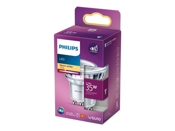 Philips Spotti, 3,5 W, 35 W, GU10, 255 lm, 15000 h, Lämmin valkoinen