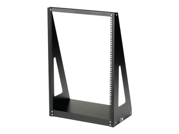 Startech 16U Open Frame Network Rack - 19" 2 Post Free Standing Desktop Rack for Computer, AV, Media, IT Equipment for Server Room (2POSTRACK16) - ...