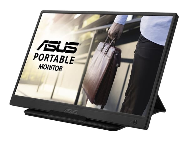 ASUS ZenScreen MB165B - LED-skjerm - 15.6" - portabel - 1366 x 768 WXGA @ 60 Hz - TN - 220 cd/m² - 500:1 - 10 ms - USB - svart