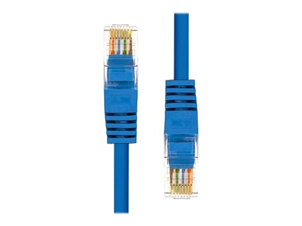 ProXtend - Koblingskabel - RJ-45 (hann) til RJ-45 (hann) - 1.5 m - 5.4 mm - UTP - CAT 5e - IEEE 802.3at - formstøpt, uten hindringer, flertrådet - blå