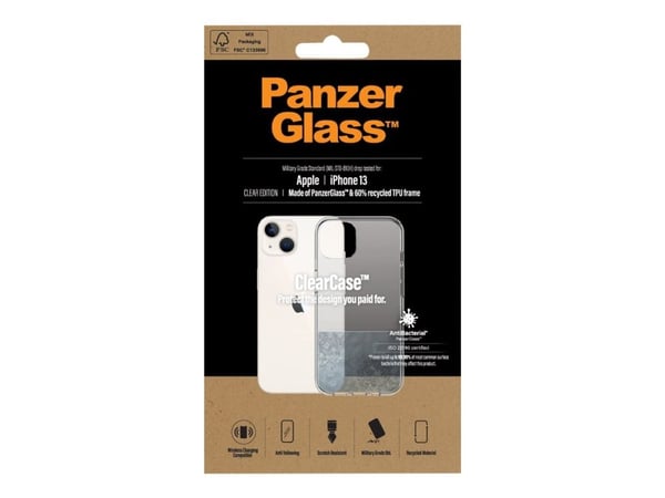 PanzerGlass 313, Suojus, Apple, Apple - iPhone 13, 15,5 cm (6.1"), Läpinäkyvä