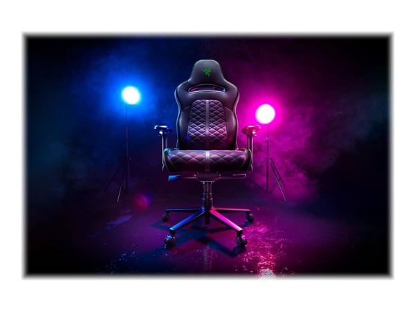 Razer Enki - Stol - armlener - T-formet - tipping - roterende - støpt polyuretanskum med høy tetthet, elastomerisk polyuretan (EPU), stålramme, alu...