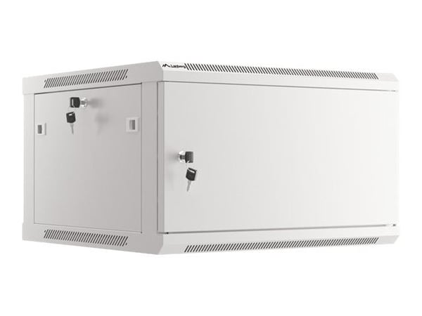Lanberg WF01-6606-00S - Rack skap - veggmonterbar - grå, RAL 7035 - 6U - 19"