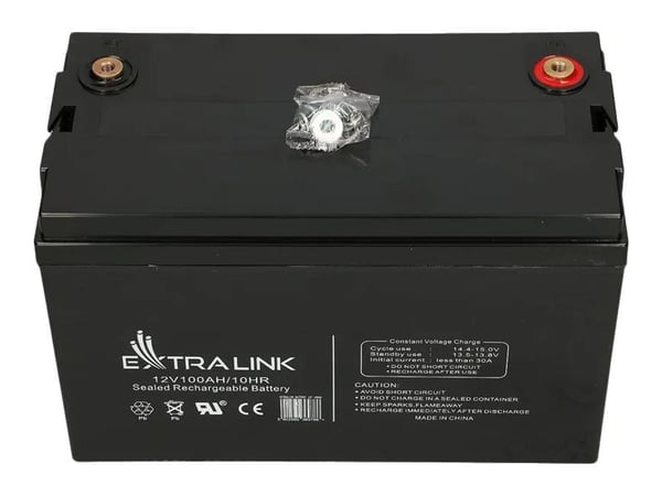 Extralink AKUMULATOR BATTERY ACCUMULATOR AGM 12V 100AH - Batterie, 12 V, 100 ah, 1 kpl, 5 vuosi/vuosia, Musta, Sealed Lead Acid (VRLA)
