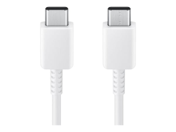 Samsung EP-DX310 - USB-kabel - USB-C (hann) til USB-C (hann) - USB 2.0 - 3 A - 1.8 m - hvit