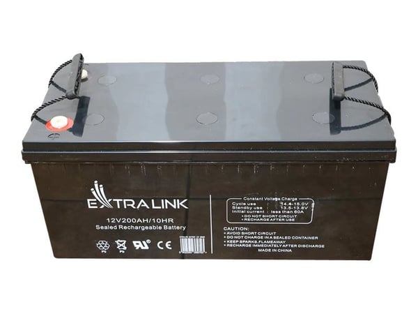 Extralink - UPS-batteri - blysyre - 200 Ah - svart