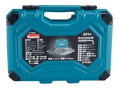 Makita E-10883, 130 mm, 420 mm, 312 mm, 221 työkalua