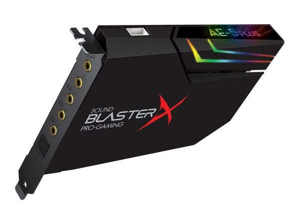 Creative Sound BlasterX AE-5 Plus - Lydkort - 32-bit - 384 kHz - 122 dB SNR - 5.1 - PCI Express x1 - Sound Core3D