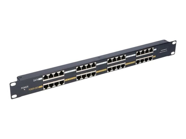 Extralink - Strøminjektor (kan monteres i rack) - AC 100-240 V - 160 watt - utgangskontakter: 16 - 1U - 19"