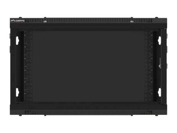 Lanberg WF01-6406-00B - Rack skap - veggmonterbar - svart, RAL 9004 - 6U - 19"