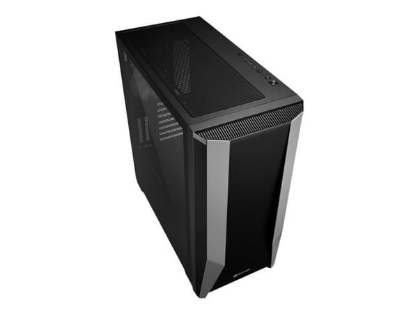 Sharkoon TG7M RGB - Tower - laajennettu ATX - sivupaneeli ikkunalla (karkaistua lasia) - ei virtalähdettä - USB/Audio-verkkoliitäntä