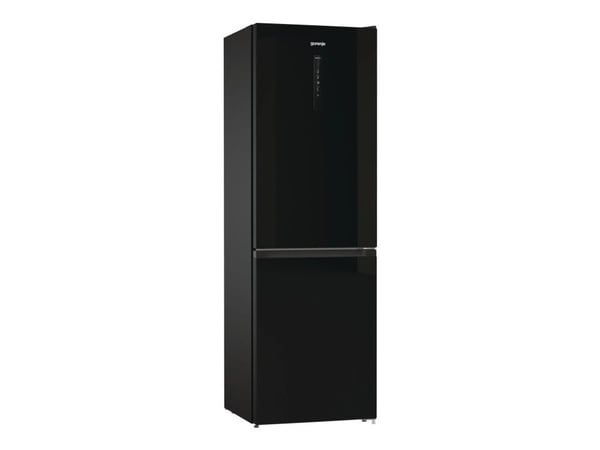 Gorenje NRK6192ABK4 - Kjøleskap/fryser - bunnfryser - bredde: 60 cm - dybde: 59.2 cm - høyde: 185 cm - 300 liter - Klasse E - svart